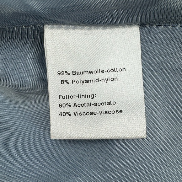 Akris Punto Textured Zip-Front Sleeveless Fit & Flare Dress -Steel Blue - Size 8 - Picture 10 of 11